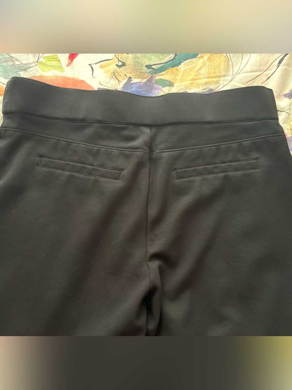 Nicole Miller Black Pull-On Pants Size Large - Picture 5 of 5